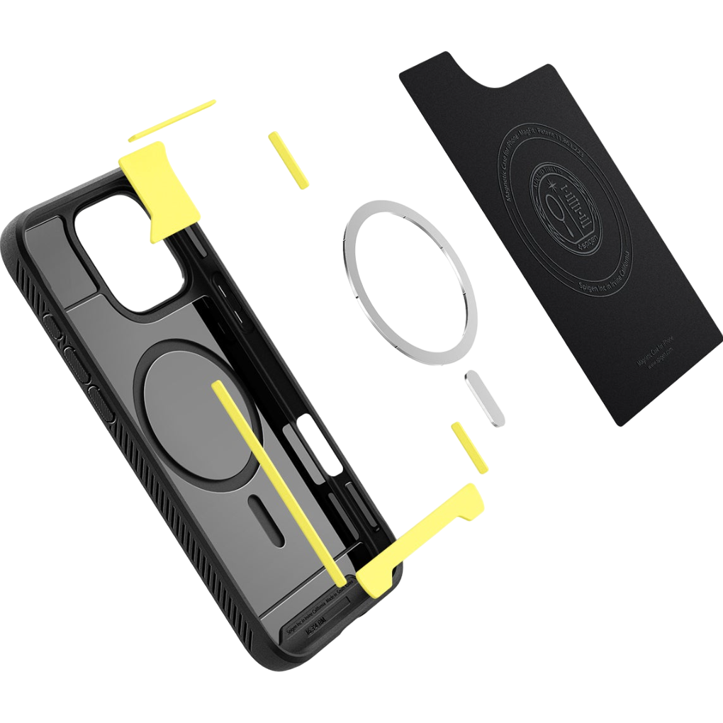Чохол Spigen Rugged Armor with MagFit для Apple iPhone 16 Pro Matte Black (ACS08115)