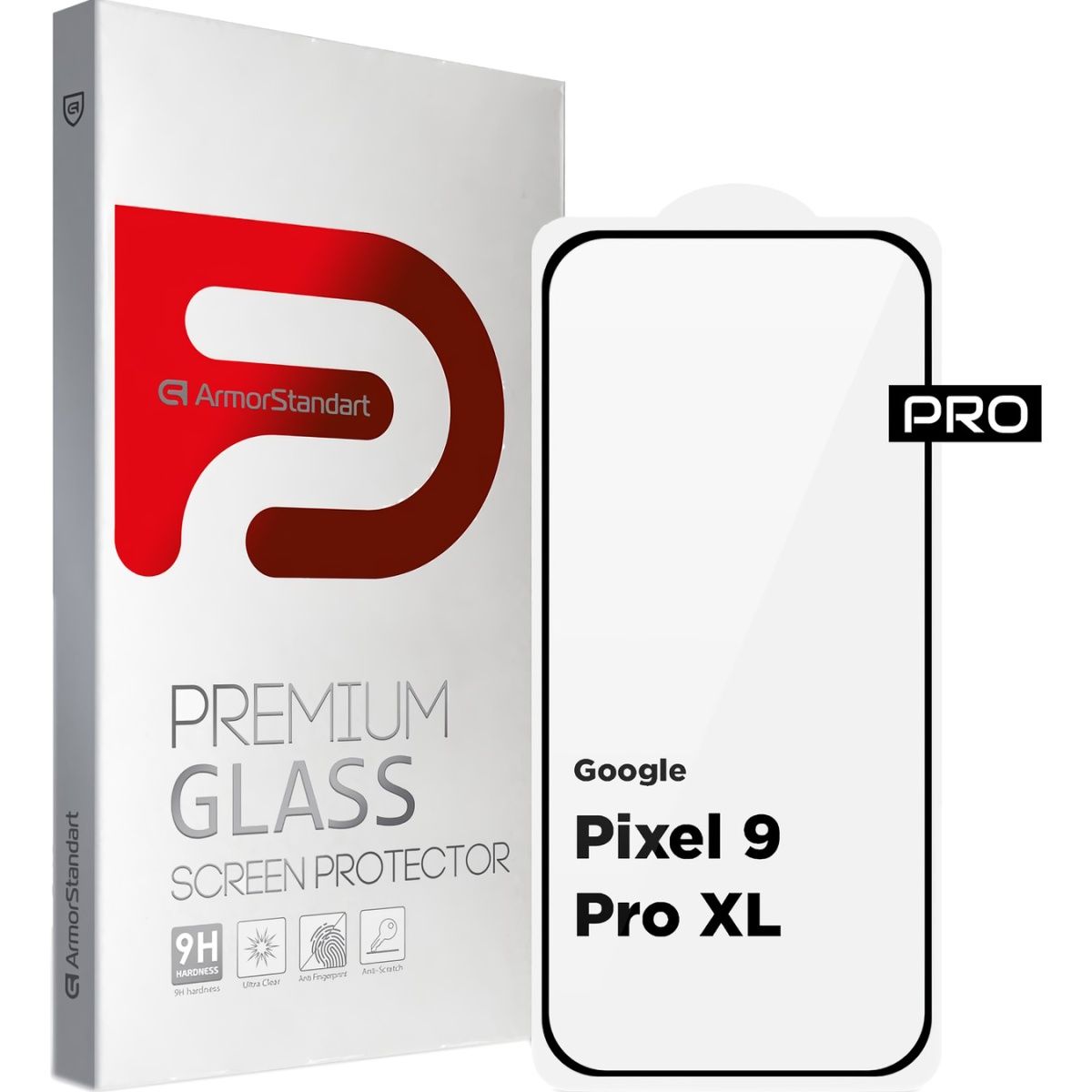 

Защитное стекло ArmorStandart Full Pro Glass для Google Pixel 9 Pro XL Black (ARM79889)