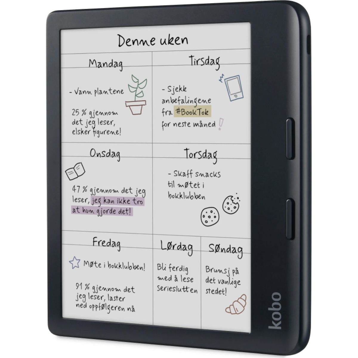 Електронна книга Kobo Libra Colour Black (N428-KU-BK-K-CK)