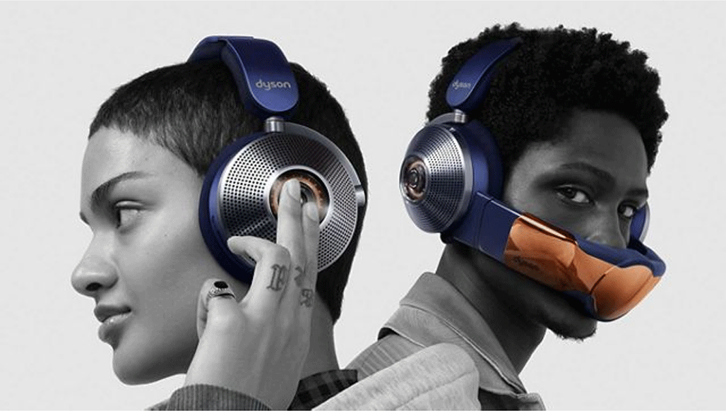 Навушники з вбудованим очищувачем повітря Dyson Zone Absolute Prussian Blue/Bright Copper (376067-01)