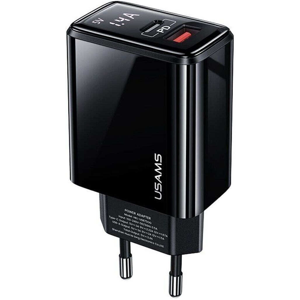 

Сетевое зарядное устройство Usams US-CC133 T40 20W Black (CC133TC01)