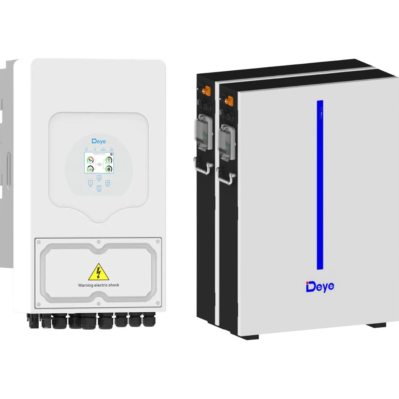 

Система хранения энергии Deye SUN-5K-SG03 5kW + 2 АКБ RW-M6.1-B 12.2kWh (51.2V/120Ah/6144Wh)