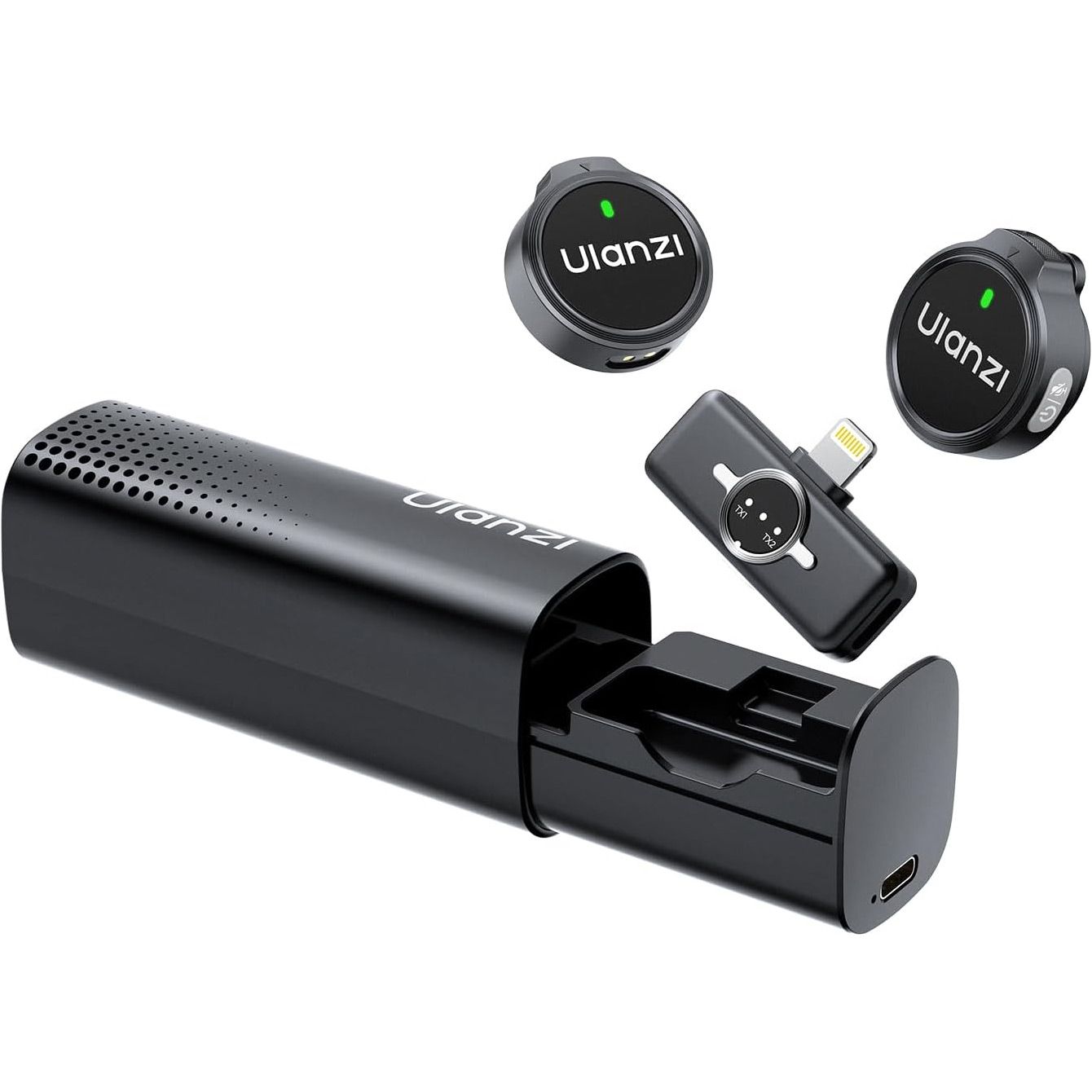 

Микрофонная радиосистема Ulanzi A21 Lightning Black (A054)