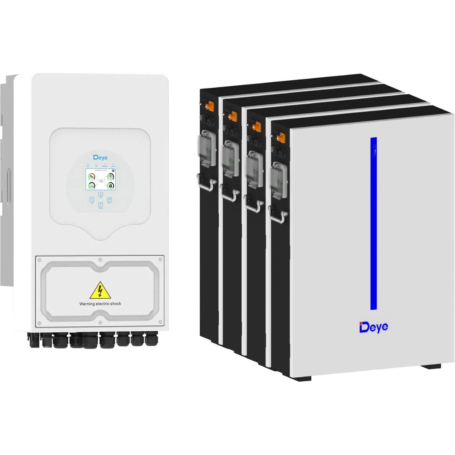 

Система хранения энергии Deye SUN-5K-SG03 5kW + 4 АКБ RW-M6.1-B 24.5kWh (51.2V/120Ah/6144Wh)