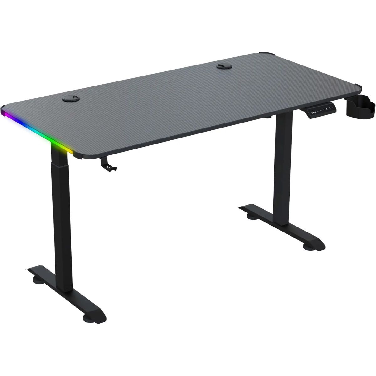 

Компьютерный игровой стол GT Racer T-1231 (120x60x73-117) Black