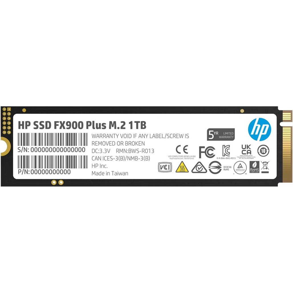 

SSD накопитель HP FX900 Plus 1TB (7F617AA)