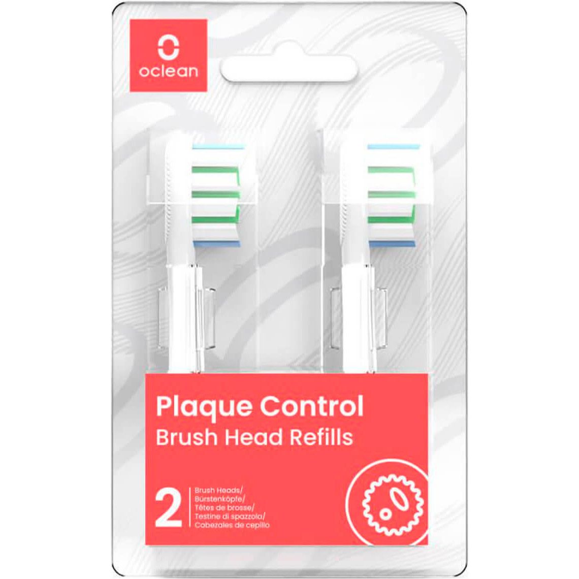 Насадка для зубной щетки Xiaomi Oclean P1C1 W02 Plaque Control Toothbrush Head White 2шт (6970810552218) [79850] 