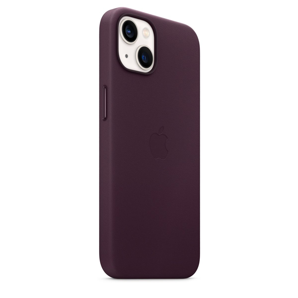 Чохол Leather Case з MagSafe для Apple iPhone 13 (6.1) (Dark Cherry) ААА