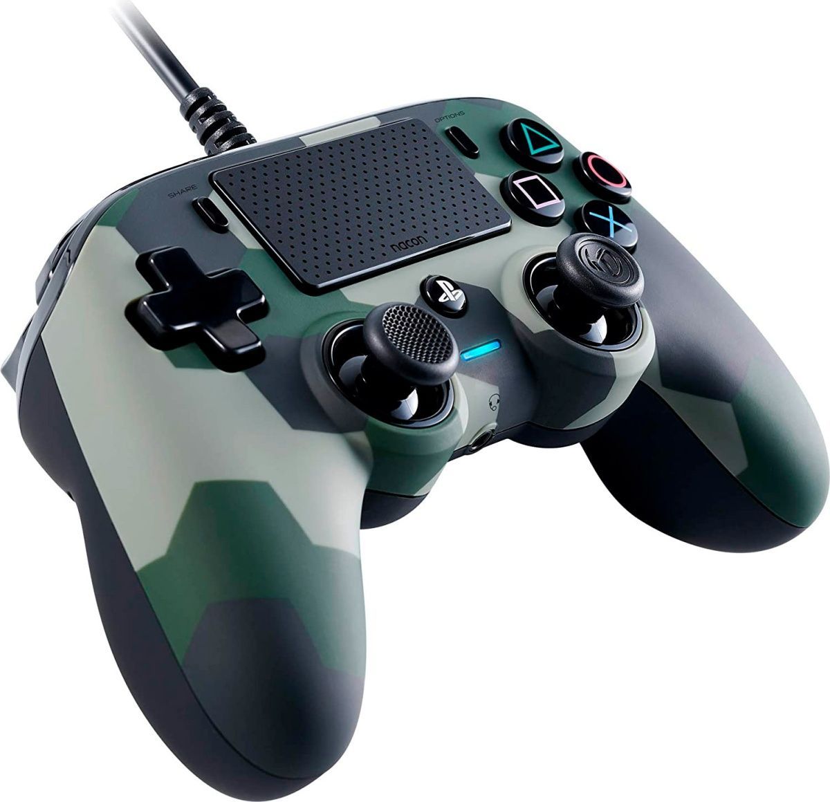 Геймпад Nacon Wired Compact Controller для PS4 Green Camouflage 