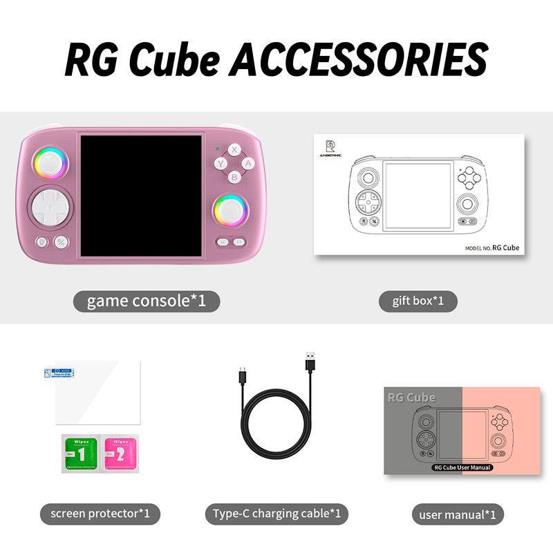Ретро ігрова приставка Anbernic RG Cube 128GB Purple
