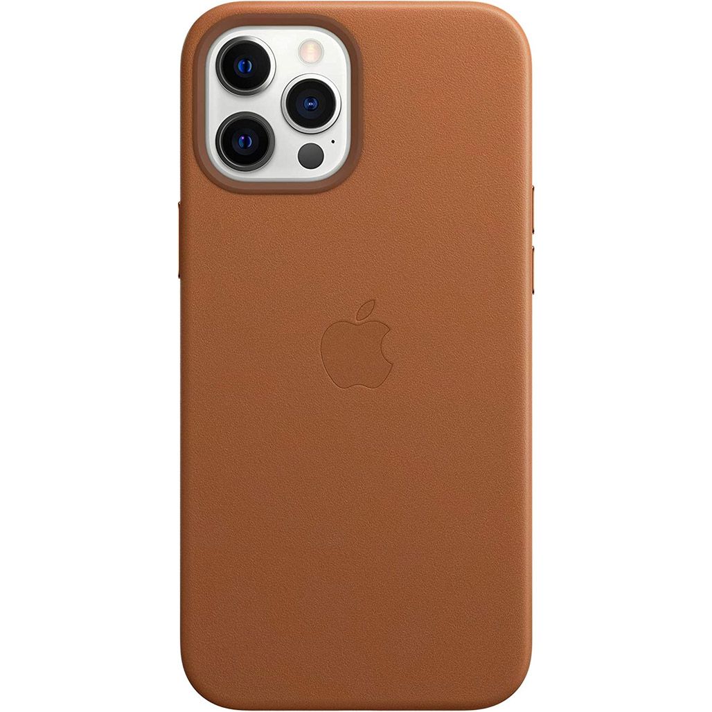 

Чехол Leather Case with MagSafe для Apple iPhone 14 Pro Golden Brown AAA