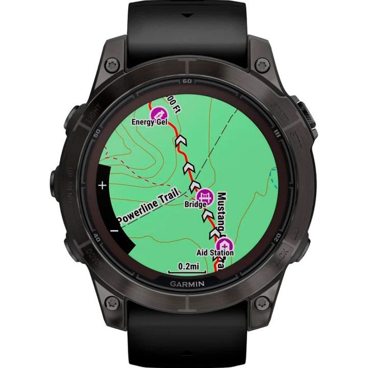 Смарт-часы Garmin Fenix 7 Pro Sapphire Solar Edition 47mm Carbon Gray DLC Titanium with Black Band (010-02777-10) [86523] 