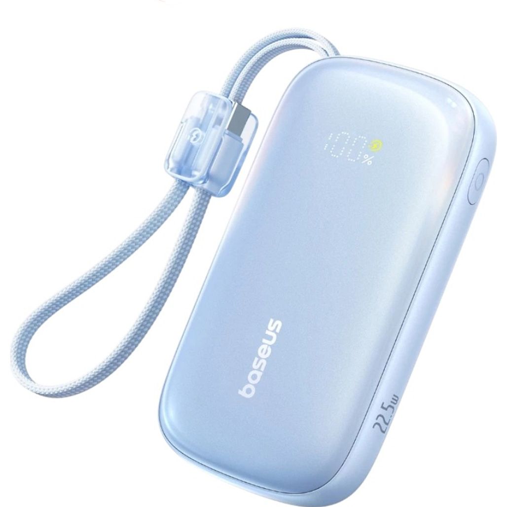 

Внешний аккумулятор Baseus EnerFill Qpow 3 Ultra 10000mAh 22.5W Blue (E0027L03)