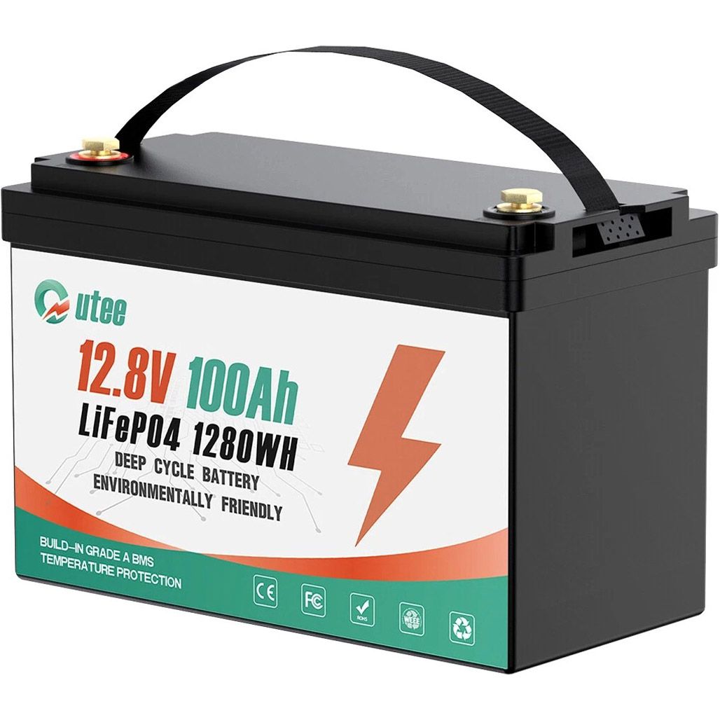 

Акумулятор Outee LiFePO4 12V (12.8V/100Ah/1280Wh)
