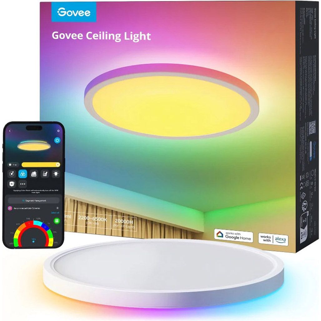 

Стельовий світильник Govee 30cm RGBWW + RGBIC Smart Ceiling Light (H60A1)