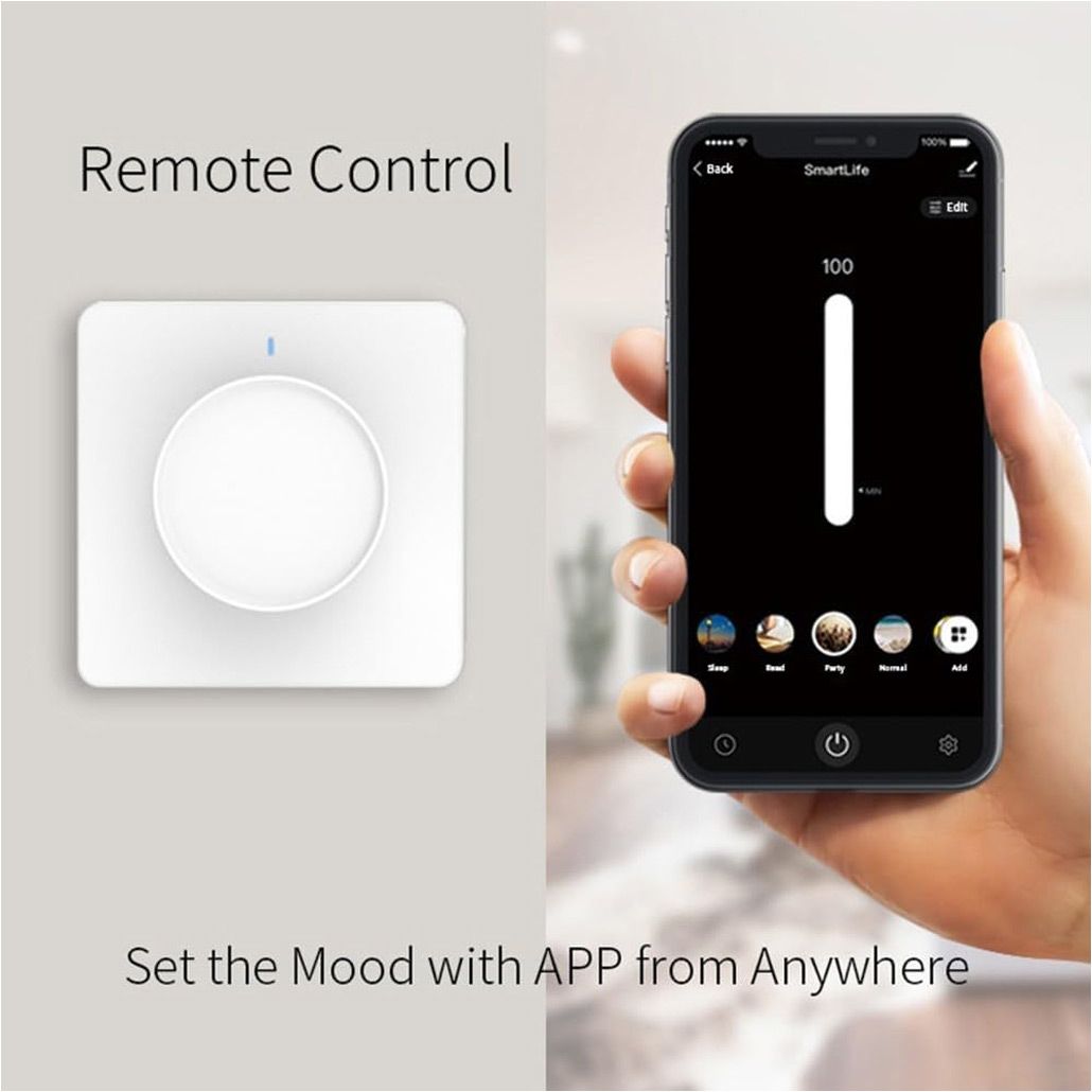 Розумний вимикач Tuya Smart Zigbee Dimmer White ZSWKD