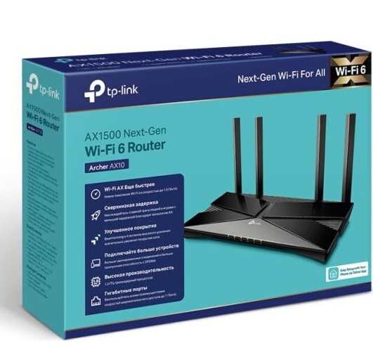 Бездротовий маршрутизатор (роутер) TP-Link Archer AX10