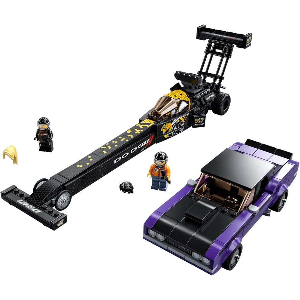 

Конструктор LEGO Speed Champions Mopar Dodge/SRT Top Fuel Dragster и 1970 Dodge Challenger (76904)