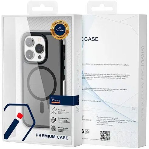 Чохол WiWU Air Shield with MagSafe для Apple iPhone 15 Pro Max Dark Blue