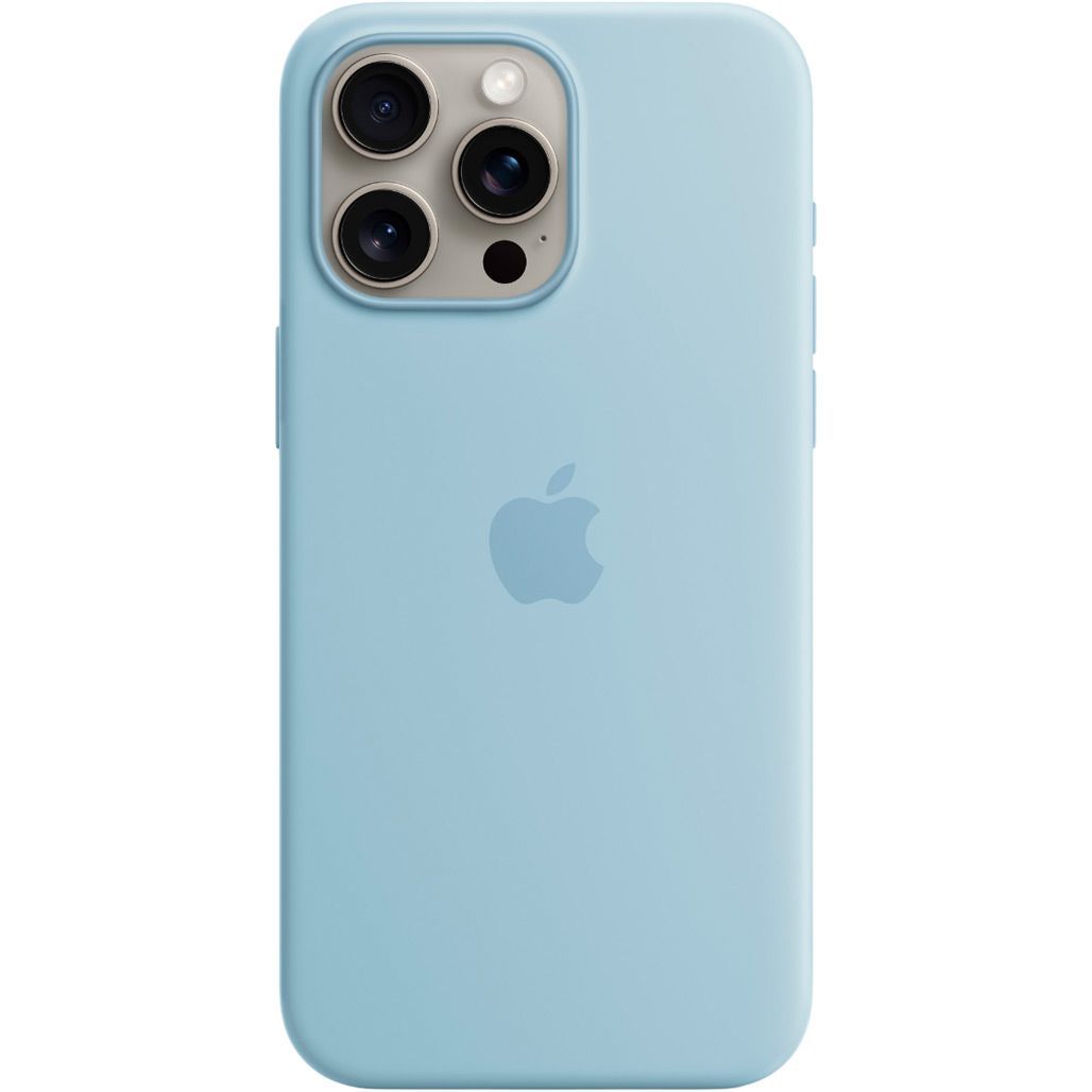 

Чехол Silicone Case with MagSafe для Apple iPhone 15 Pro Max Light Blue AAA
