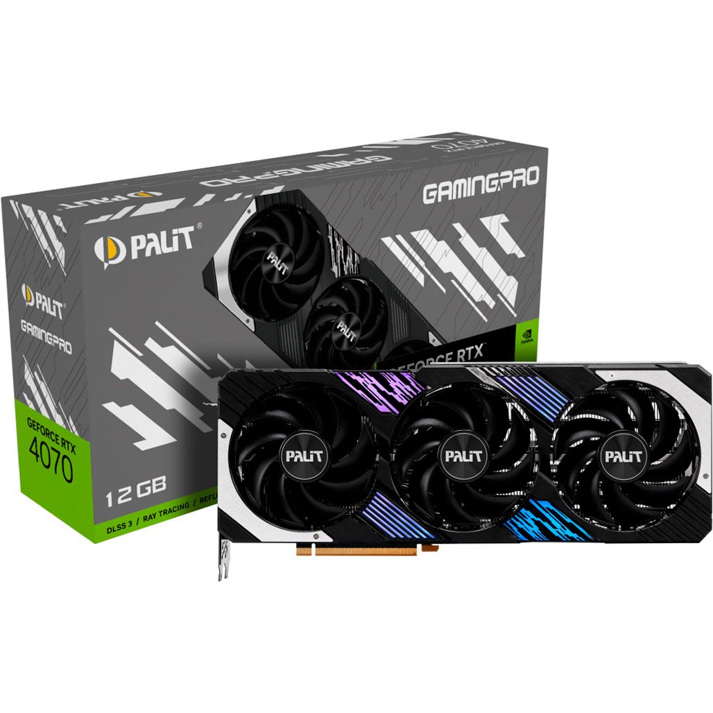 

Відеокарта Palit GeForce RTX 4070 GamingPro (NED4070019K9-1043A)