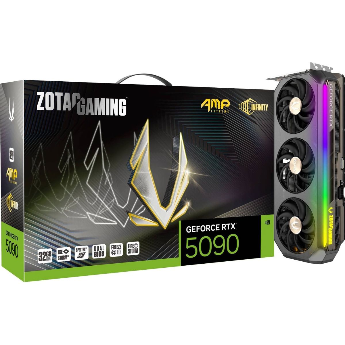 

Відеокарта Zotac GAMING GeForce RTX 5090 32GB AMP Extreme INFINITY (ZT-B50900B-10P) EU