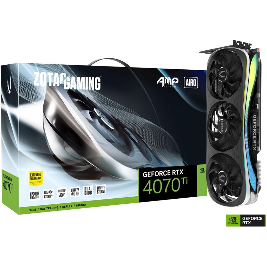 

Відеокарта Zotac GAMING GeForce RTX 4070 Ti AMP Extreme AIRO (ZT-D40710B-10P) EU