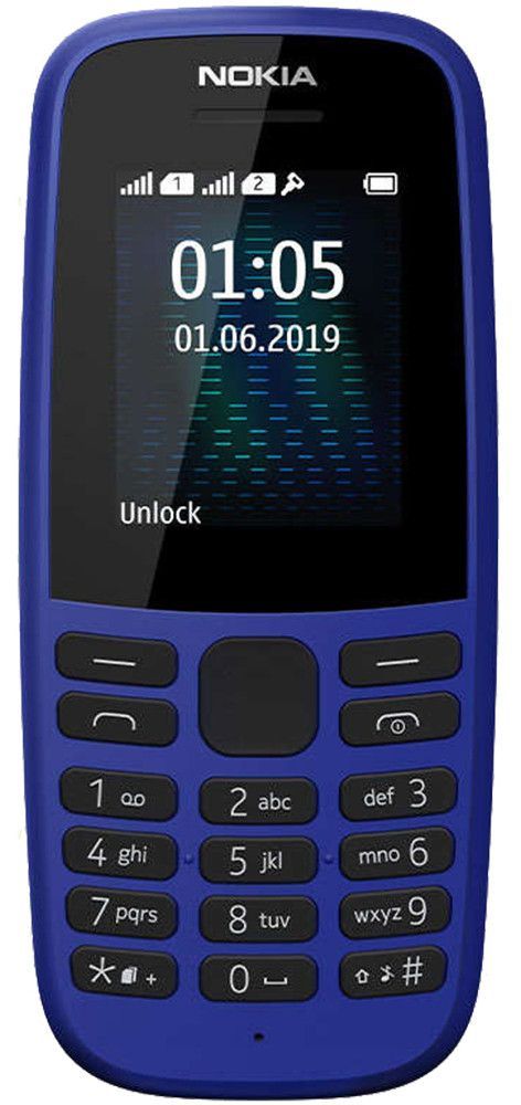 

Мобільний телефон Nokia 105 Single Sim 2019 Blue (16KIGL01A13) UA-UCRF