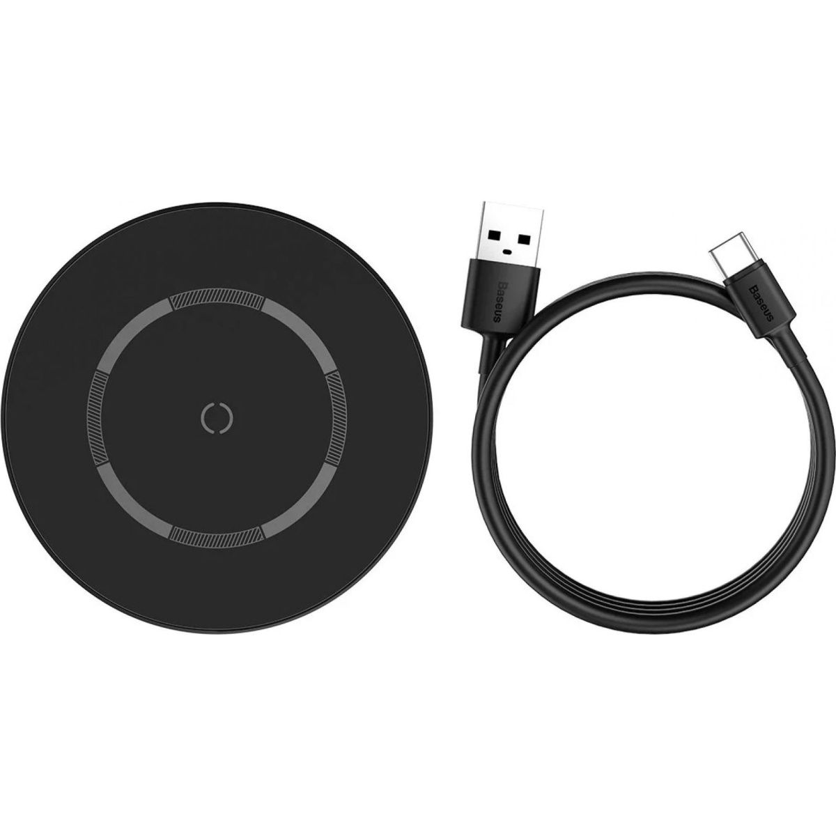 Бездротовий зарядний пристрій Baseus Simple Magnetic Black (WXJK-E01)