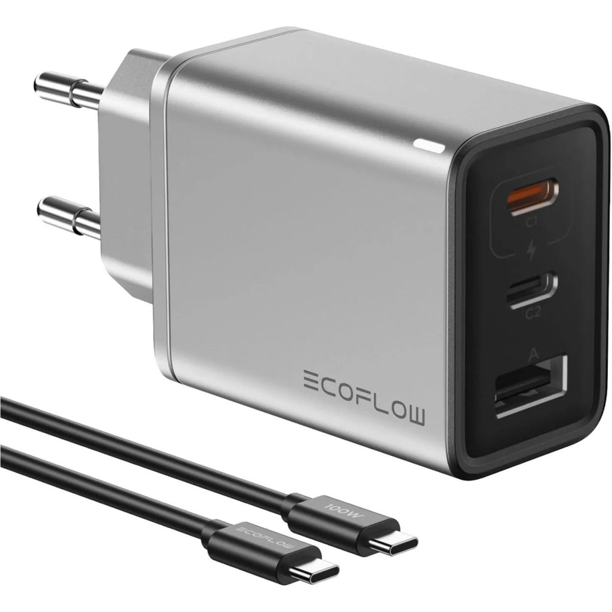 

Сетевое зарядное устройство EcoFlow Rapid Charger 65W + Cable Type-C to Type-C (EFA-65W-GAN-CHARGER-EU)