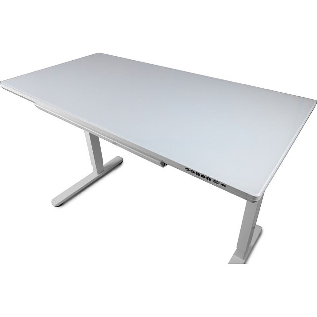 Комп`ютерний ігровий стіл Barsky StandUp White Glass (BST-12new)