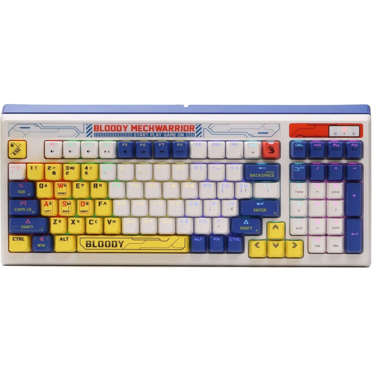 

Клавіатура Bloody B950 RGB Warrior Blue
