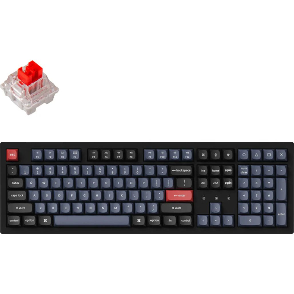

Клавиатура Keychron K10 Pro 100 Key RGB Hot-Swap K Pro Red Black (K10P-H1-UA)