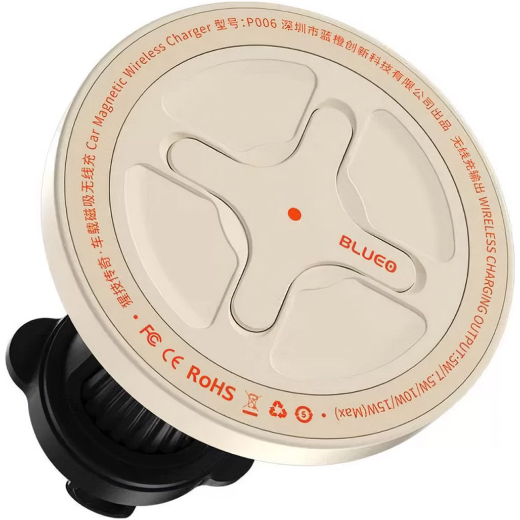 

Автотримач із бездротовою зарядкою Blueo Ape Legend Car Mount Magnetic Wireless Charger White (BC5955W)