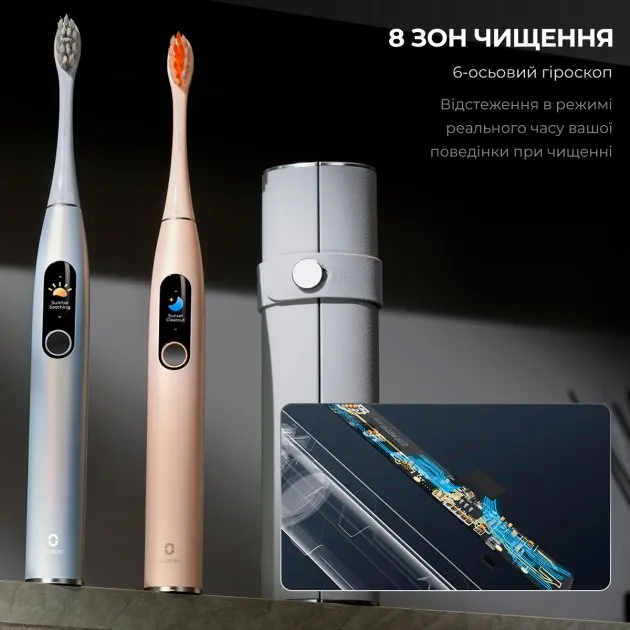 Електрична зубна щітка Oclean X Pro Digital Smart Sonic Toothbrush Champagne Gold