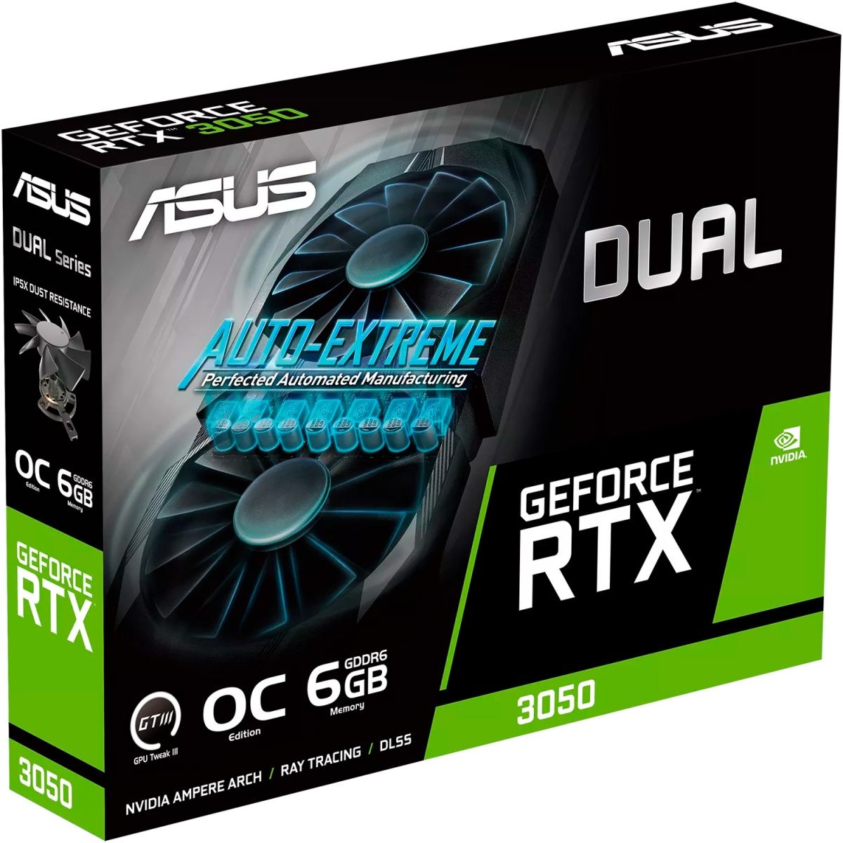 Відеокарта Asus Dual GeForce RTX 3050 OC 6G (DUAL-RTX3050-O6G)