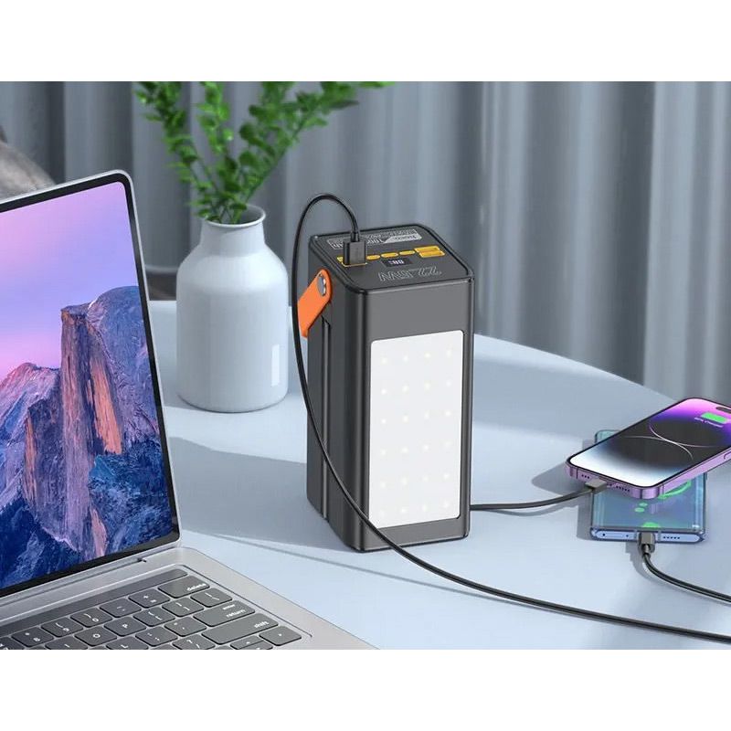 Зовнішній акумулятор Hoco DB49 Action 100000mAh 22.5W Black