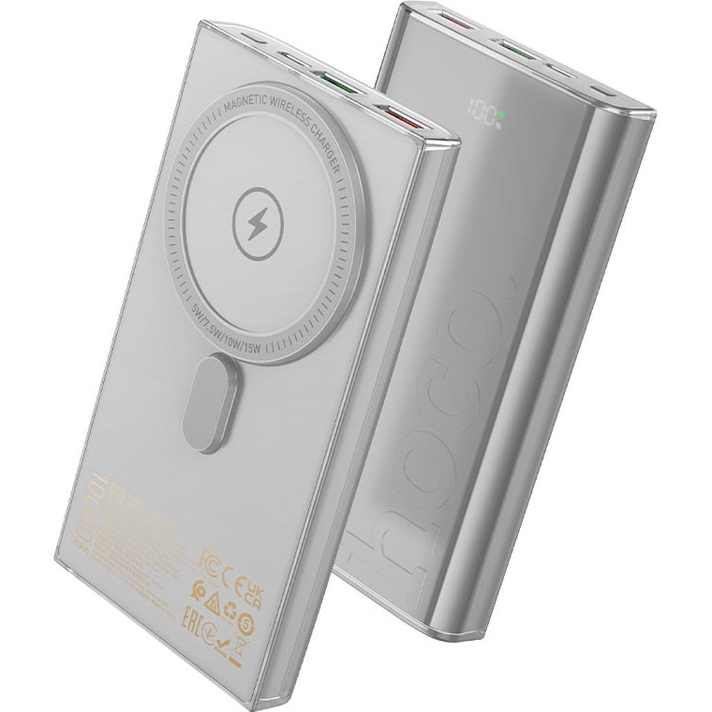 Зовнішній акумулятор Hoco Q22 Taurus MagSafe 10000mAh 22.5W Grey (612142)
