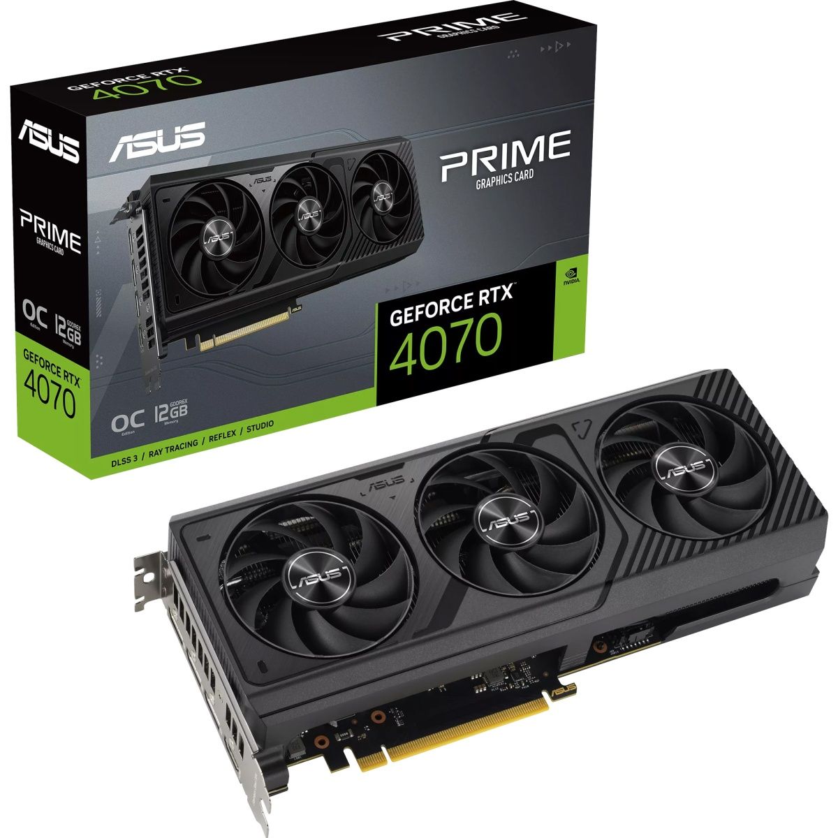 

Відеокарта Asus PRIME GeForce RTX 4070 12GB GDDR6X OC Edition (90YV0J19-M0NA00)
