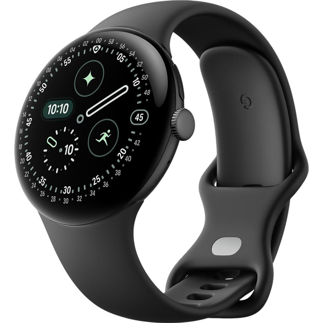 

Смарт-часы Google Pixel Watch 4 45mm Wi-Fi Matte Black Aluminum case/Obsidian Active Band