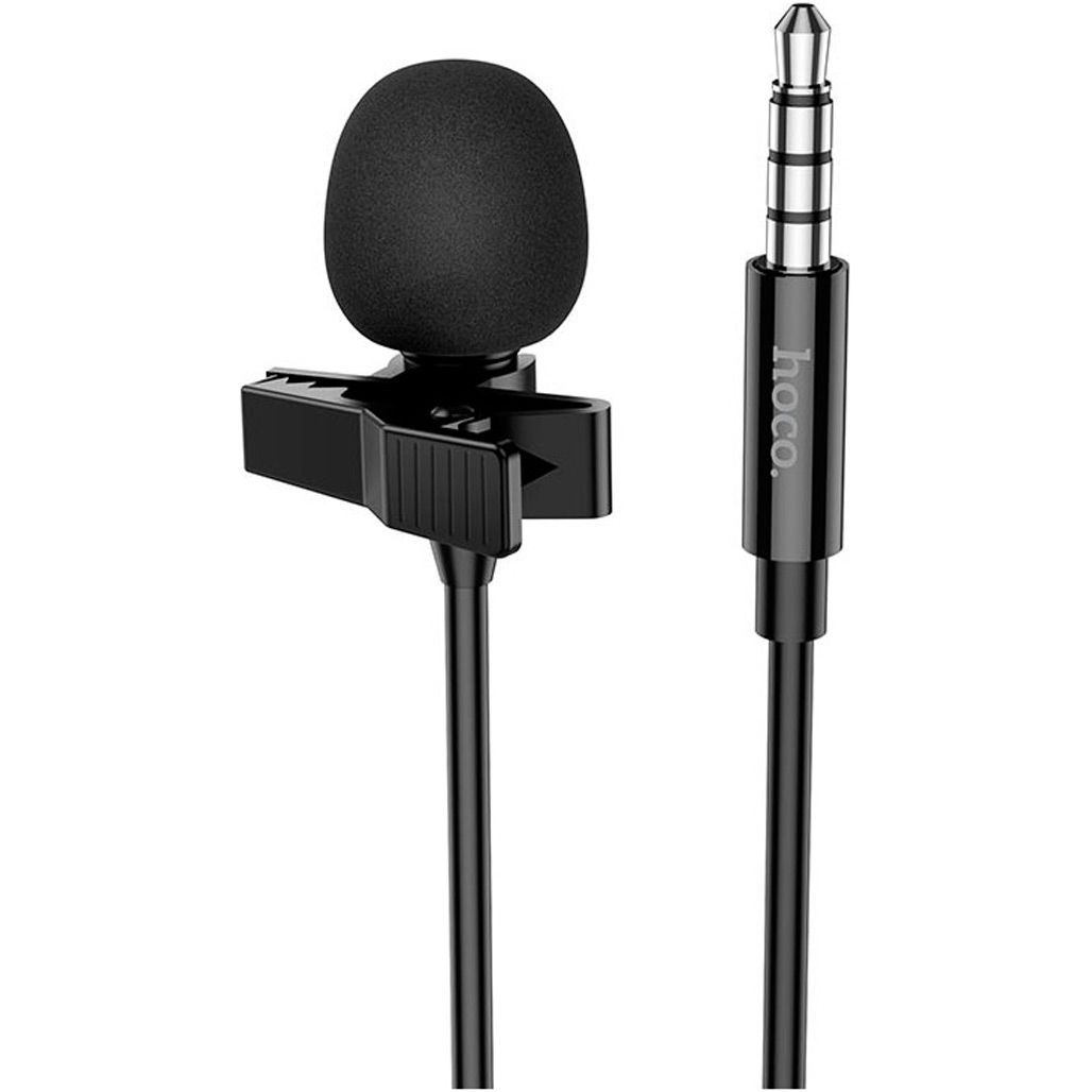 

Петличний мікрофон Hoco L14 3.5mm 2m Black (761132)