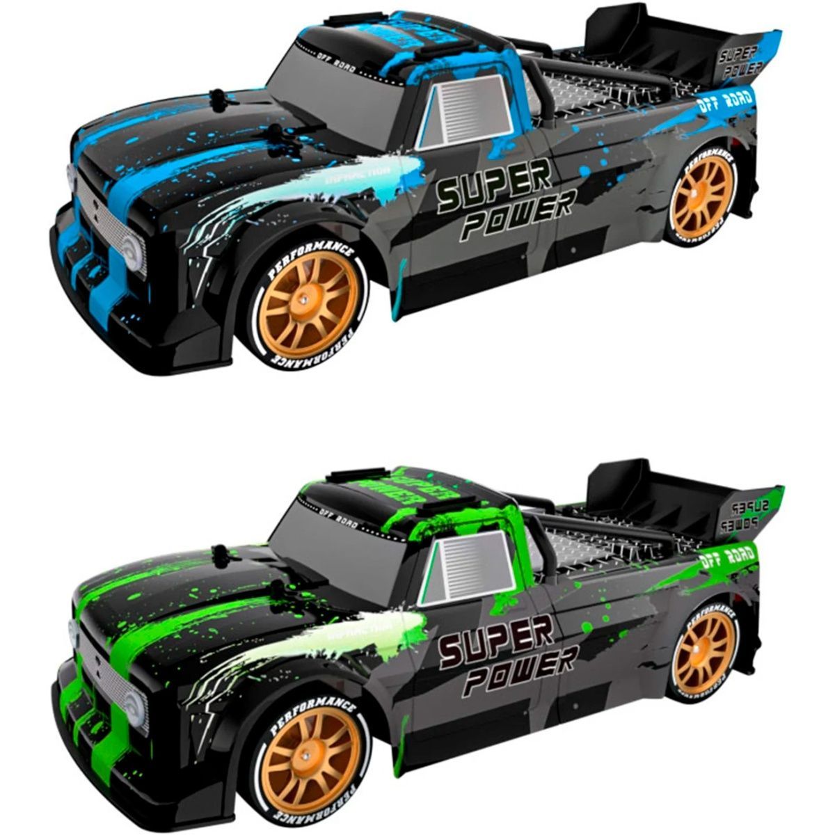 Машинка на радіокеруванні JJRC Q123 Off-Road Truck Drifting Car Black/Green