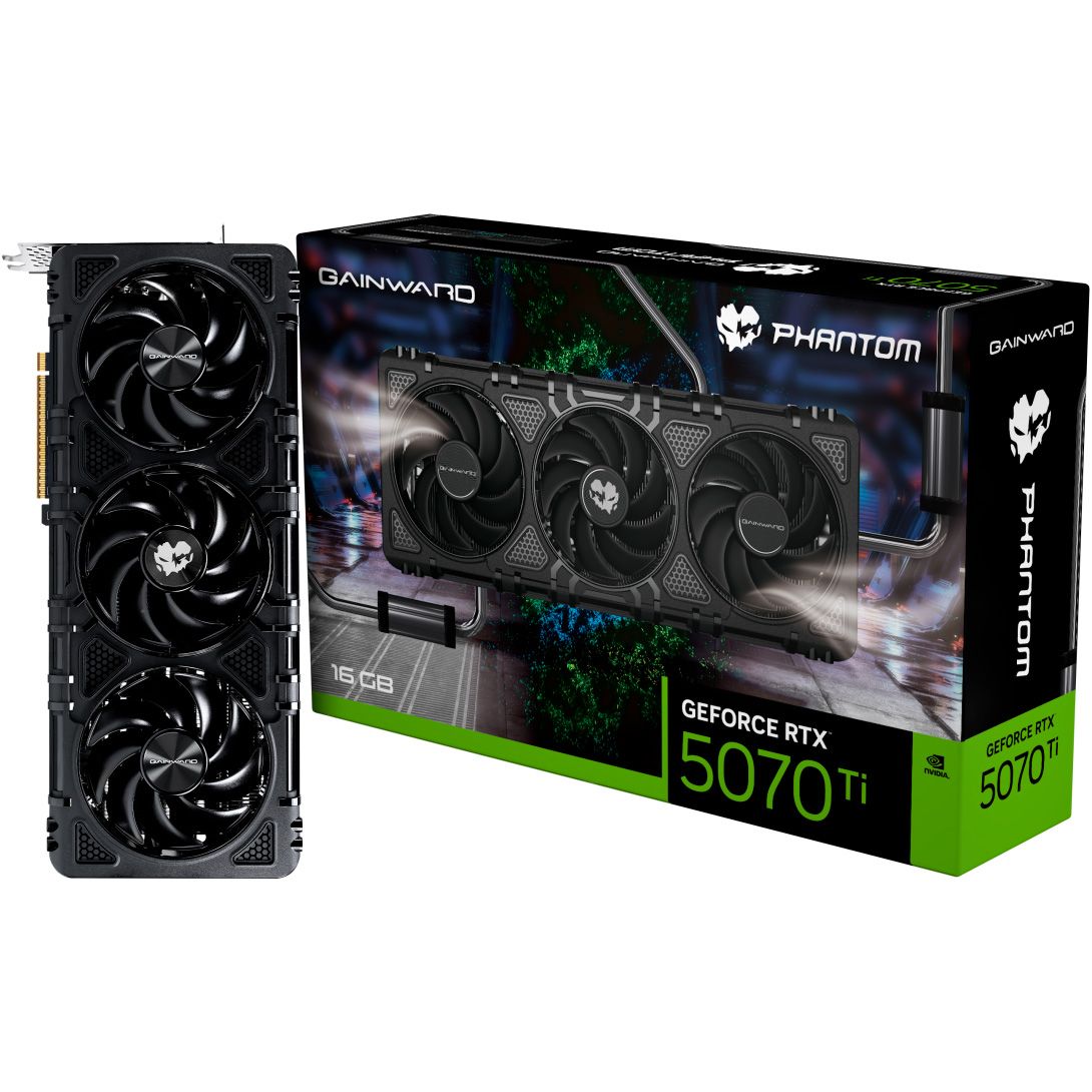 

Відеокарта Gainward GeForce RTX 5070 Ti Phantom (NE7507T019T2-GB2030P) EU