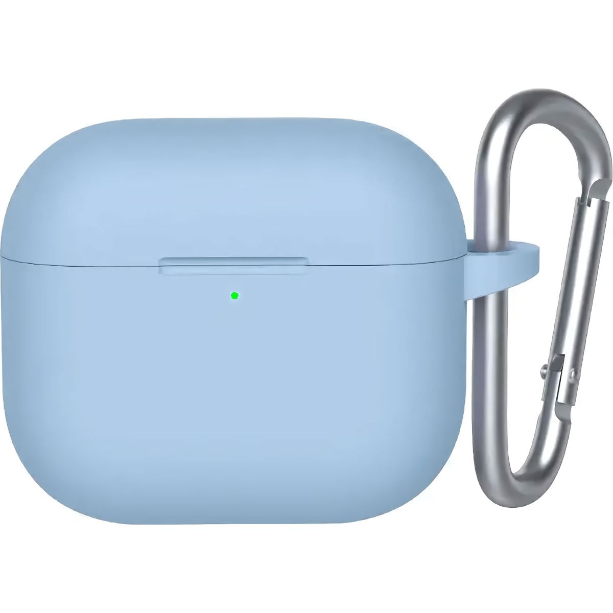 

Чохол Blueo Liquid Silicone Case+Carbine для AirPods 4 Sky Blue (B44-A4LBL)