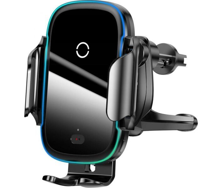 Автотримач із бездротовою зарядкою Baseus Light Electric Hold Wireless Charger 15w (WXHW03-01) Black