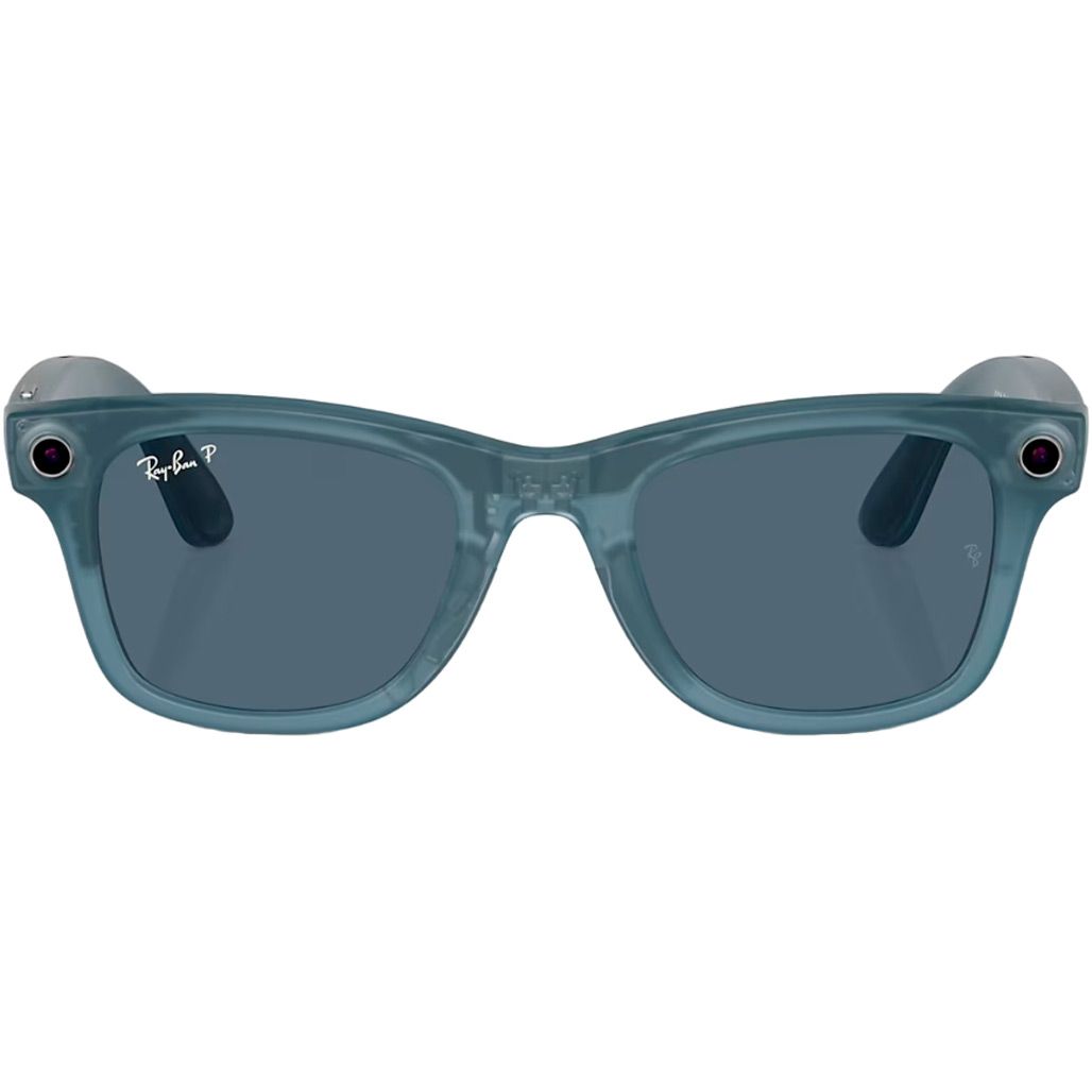 

Смарт-окуляри Ray-Ban Meta Wayfarer Matte Jeans Frame Dusty Blue Lenses (RW4006 67552V 50-22)