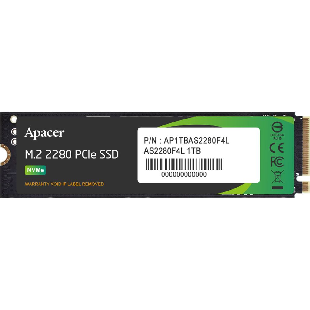 

SSD накопитель Apacer AS2280F4L 1TB (AP1TBAS2280F4L-1)