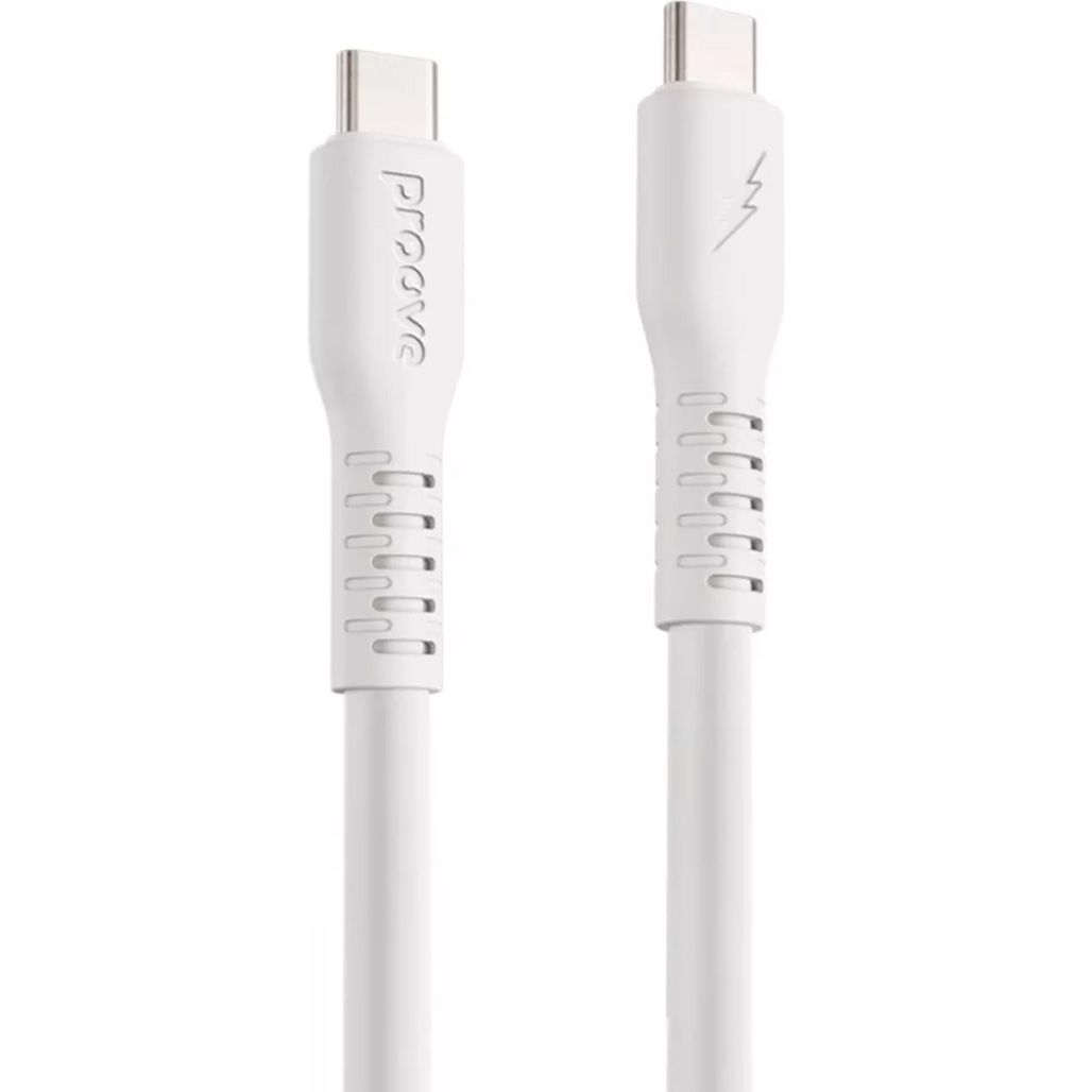 

Кабель Proove Eternal USB-C to USB-C 60W 2m White (CCET60002222)