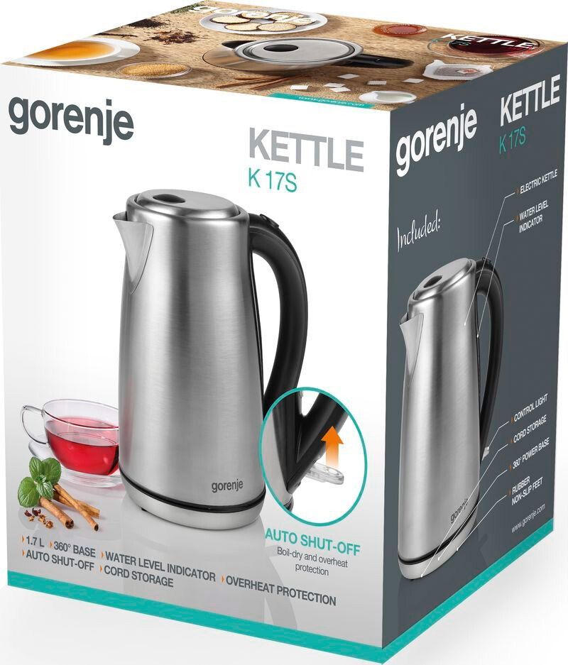 Электрочайник Gorenje K17S [82893] 