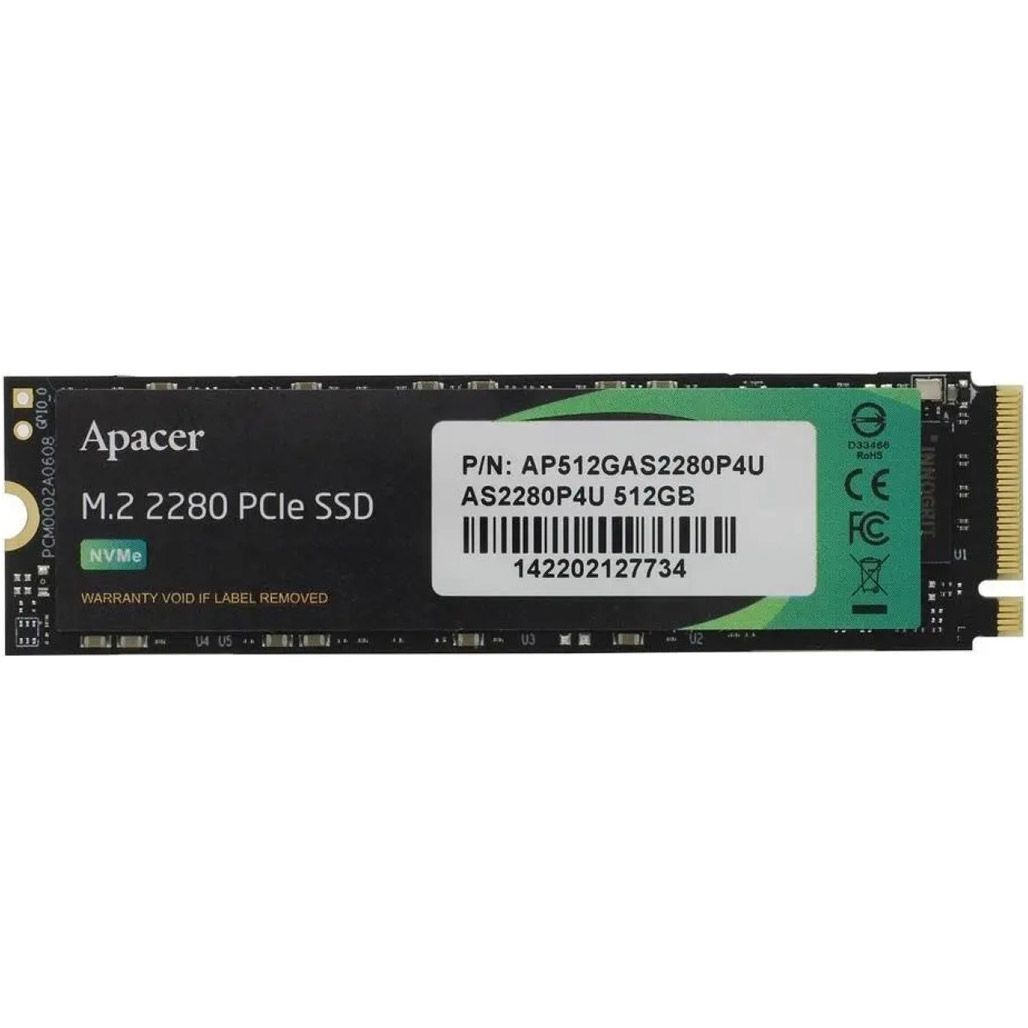 

SSD накопичувач Apacer AS2280P4U 512GB (AP512GAS2280P4U-1)